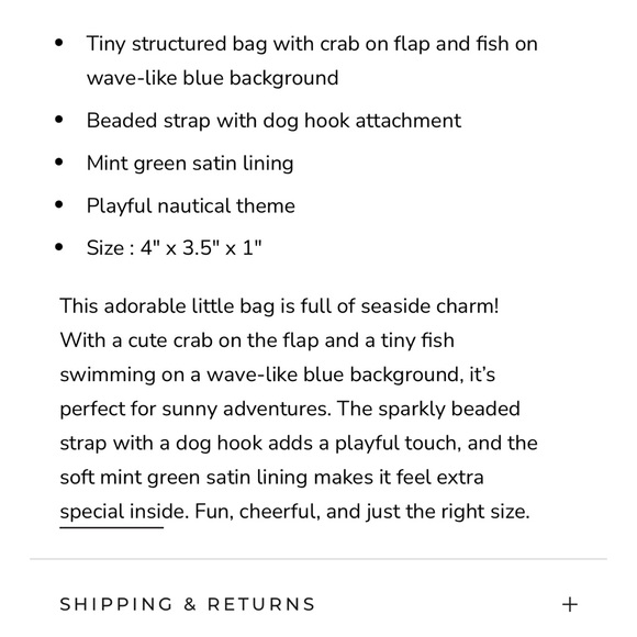 America and beyond mini beaded crab and sardine Colorful Beaded mini purse - Picture 4 of 8